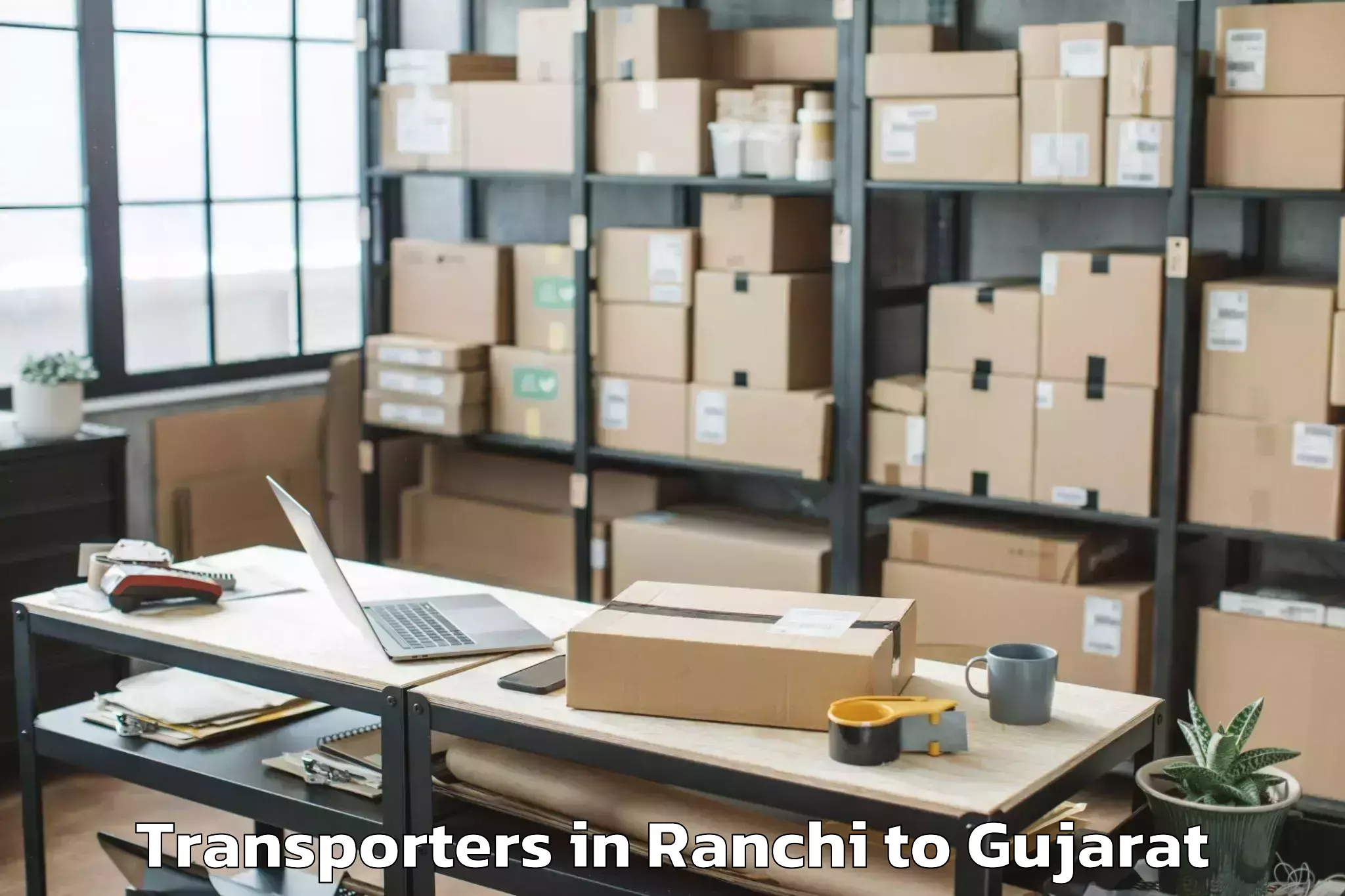 Book Ranchi to Dhandhuka Transporters Online